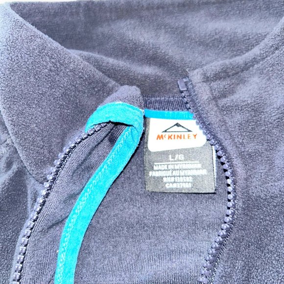 🍃2/$20🍃 McKinley Kids Zipup Fleece Jacket, Graphite, Large - Picture 6 of 10